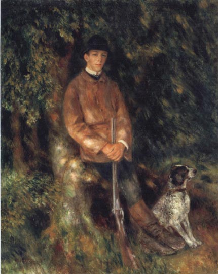 Pierre Renoir Alfred Berard and his Dog